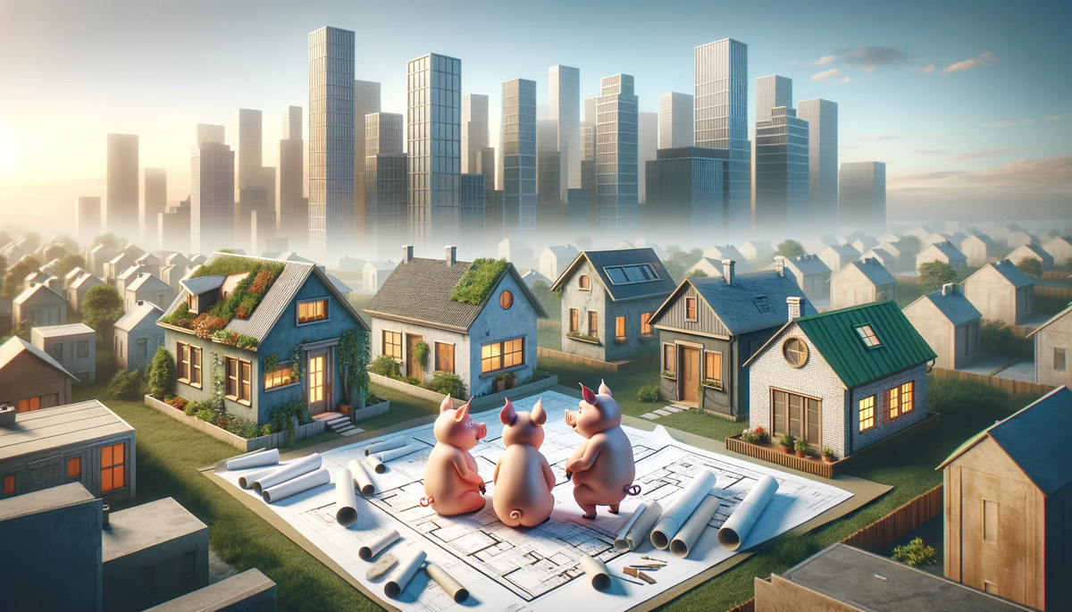 Os Três Porquinhos e o Mercado Imobiliário